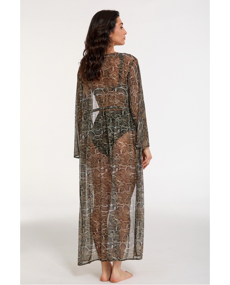Argento 2106-3026 Kadın Önü Açık Uzun Kaftan