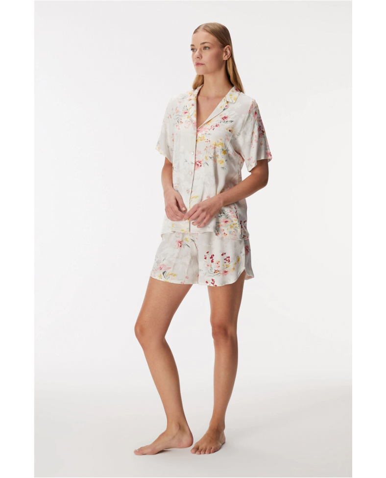 Anıl 11355 Kadın Kısa Kol Gömlek ve Şort Takım