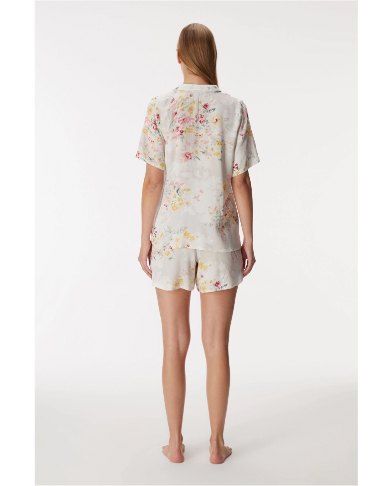 Anıl 11355 Kadın Kısa Kol Gömlek ve Şort Takım