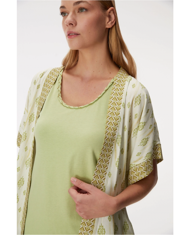 Anıl 11421 Kadın Sabahlık, Atlet ve Pantolon Takım