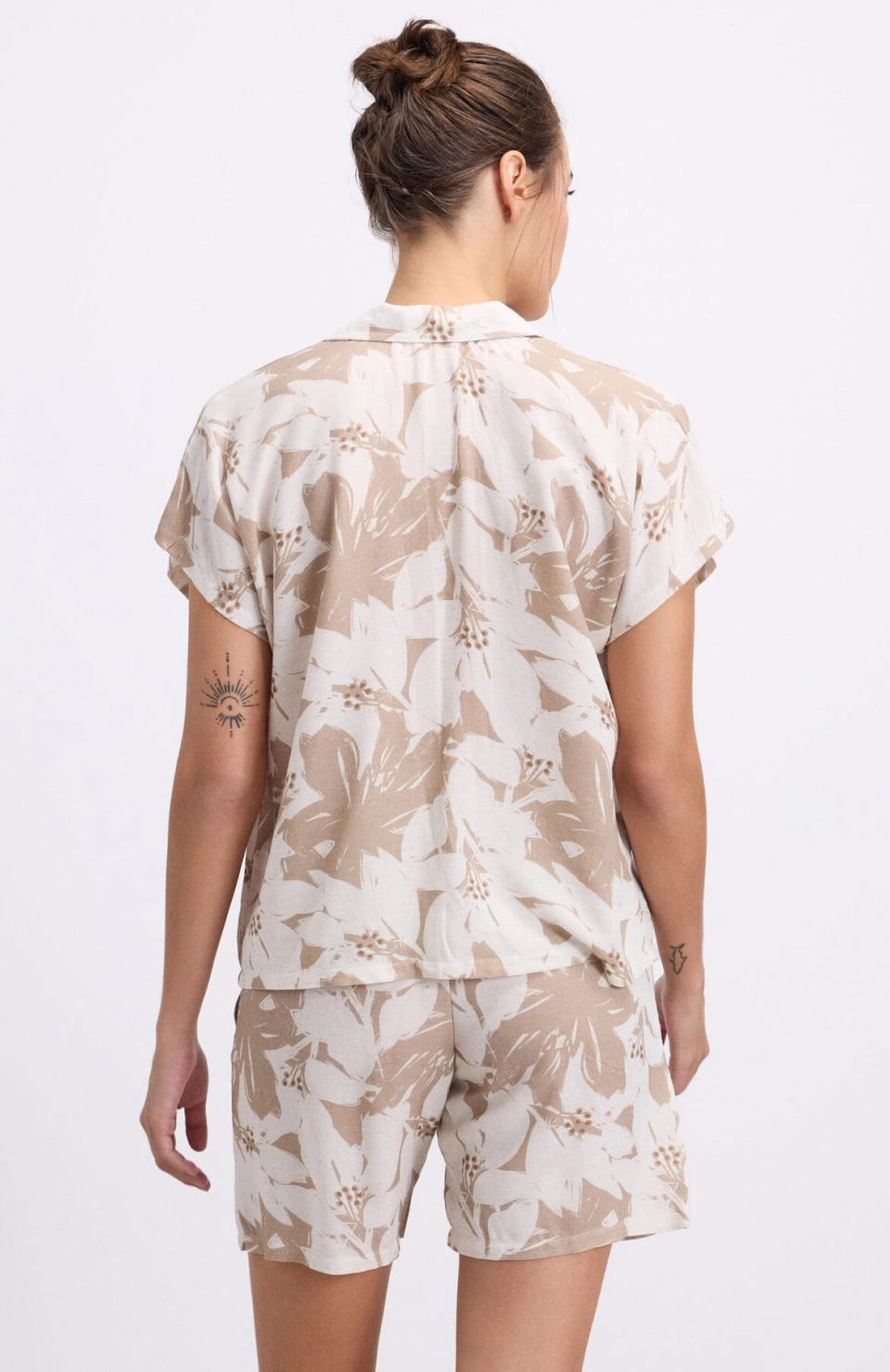 Anıl 11606 Kadın Kısa Kol Gömlek ve Şort Takım