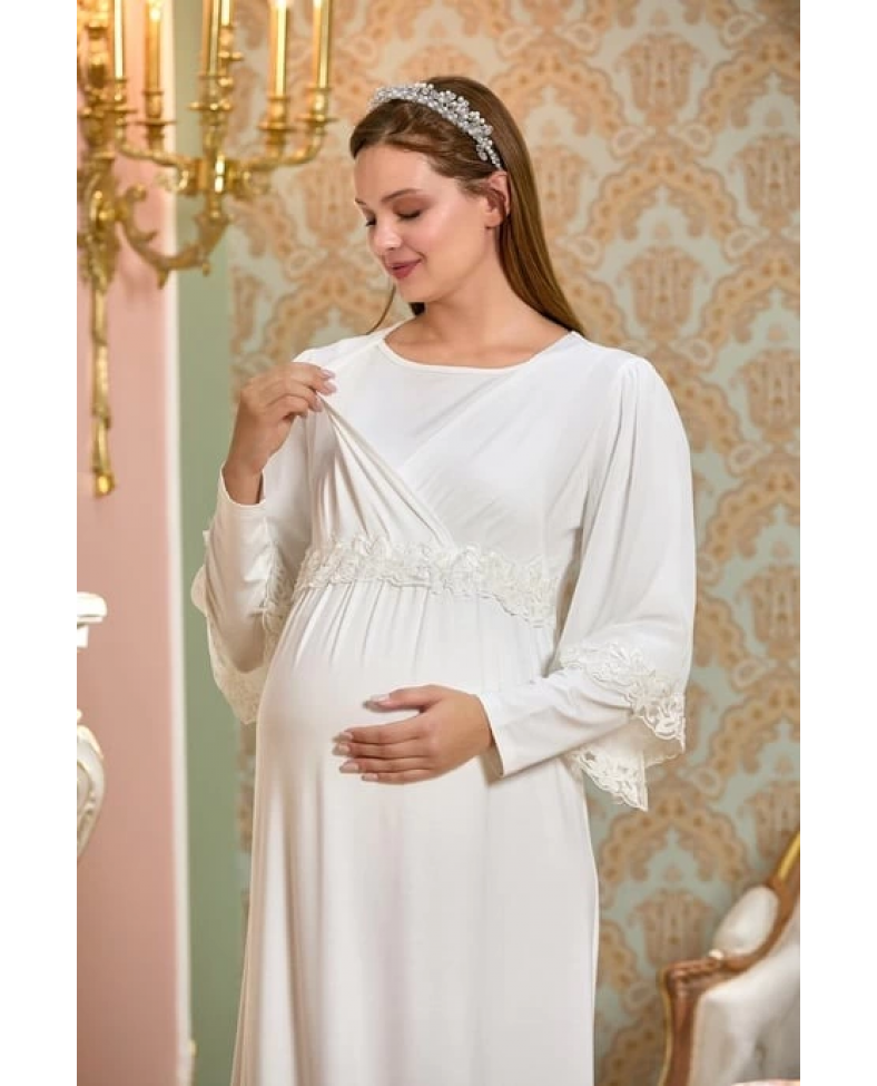 Aqua 25121 Bayan Lohusa Uzun Gecelik