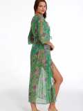 Argento 2106-3014 Kadın Önü Açık Uzun Kaftan