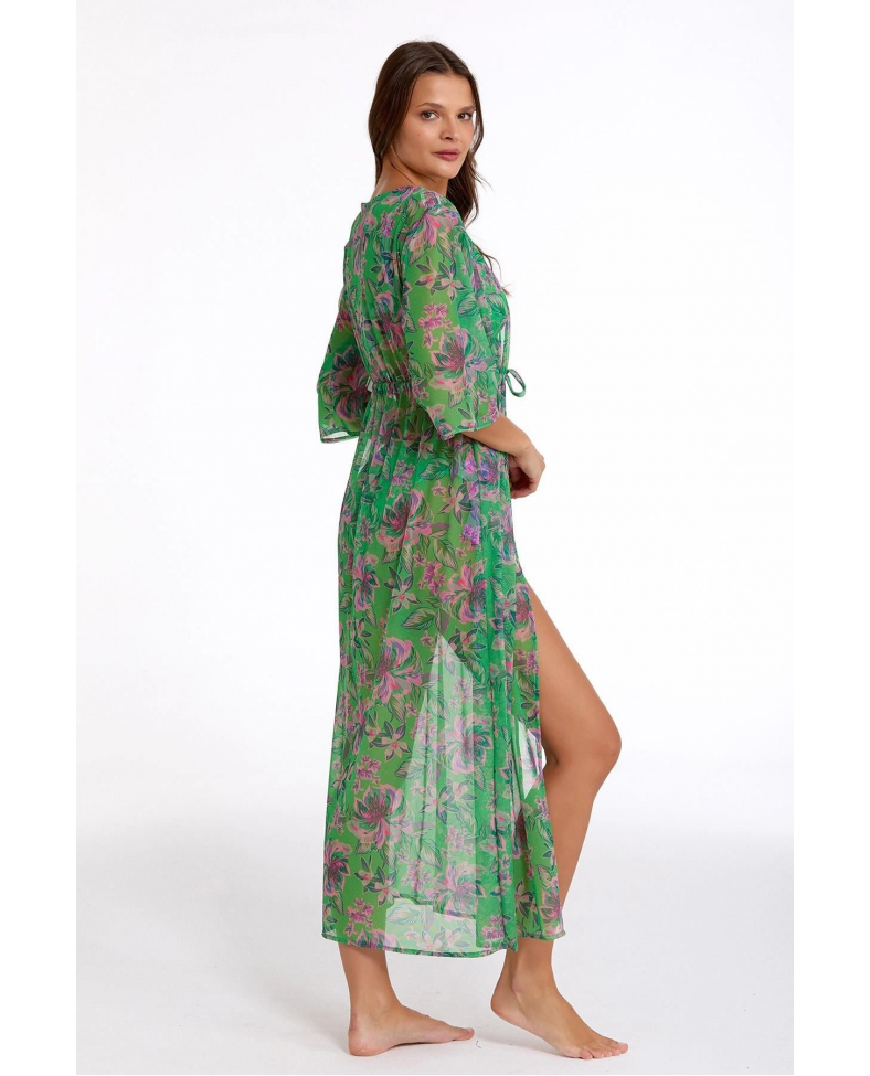 Argento 2106-3014 Kadın Önü Açık Uzun Kaftan