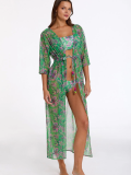 Argento 2106-3014 Kadın Önü Açık Uzun Kaftan