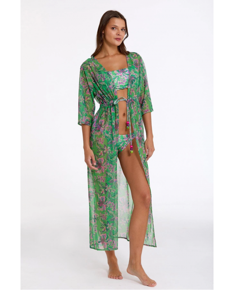 Argento 2106-3014 Kadın Önü Açık Uzun Kaftan