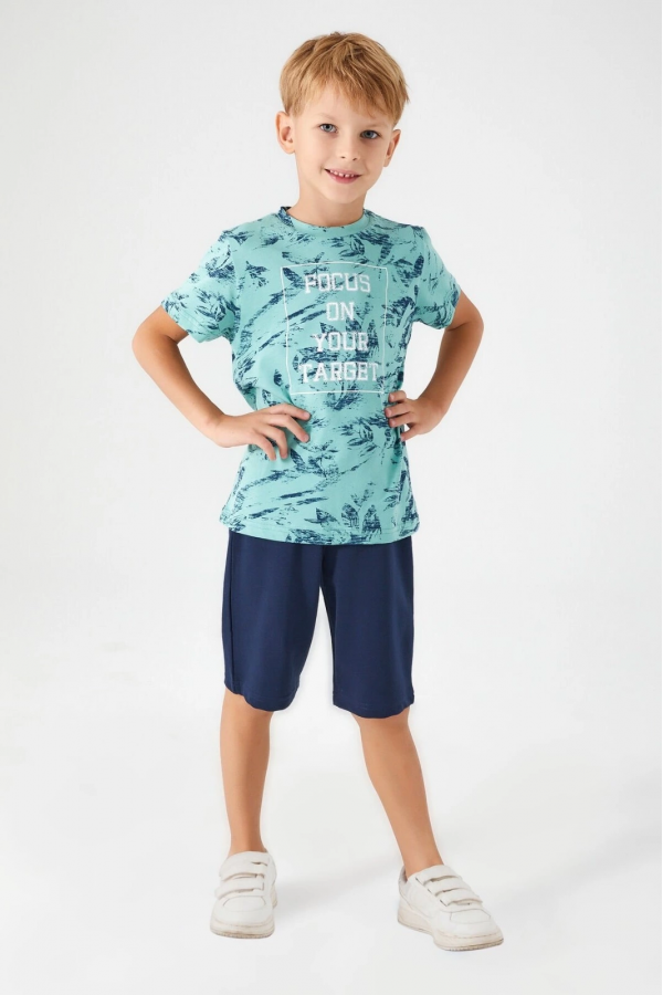 Arnetta 2566-2 Erkek Çocuk Kısa Kol Kapri Takım