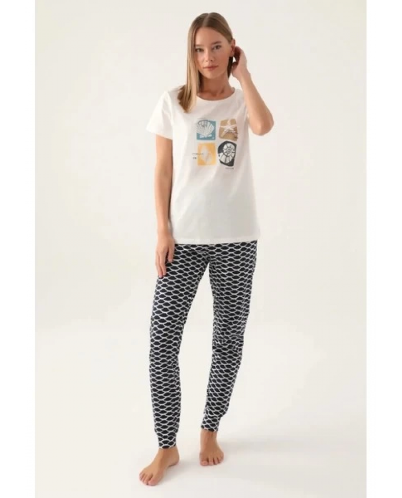 Arnetta 2871-S  Kadın Kısa Kol Pijama Takımı