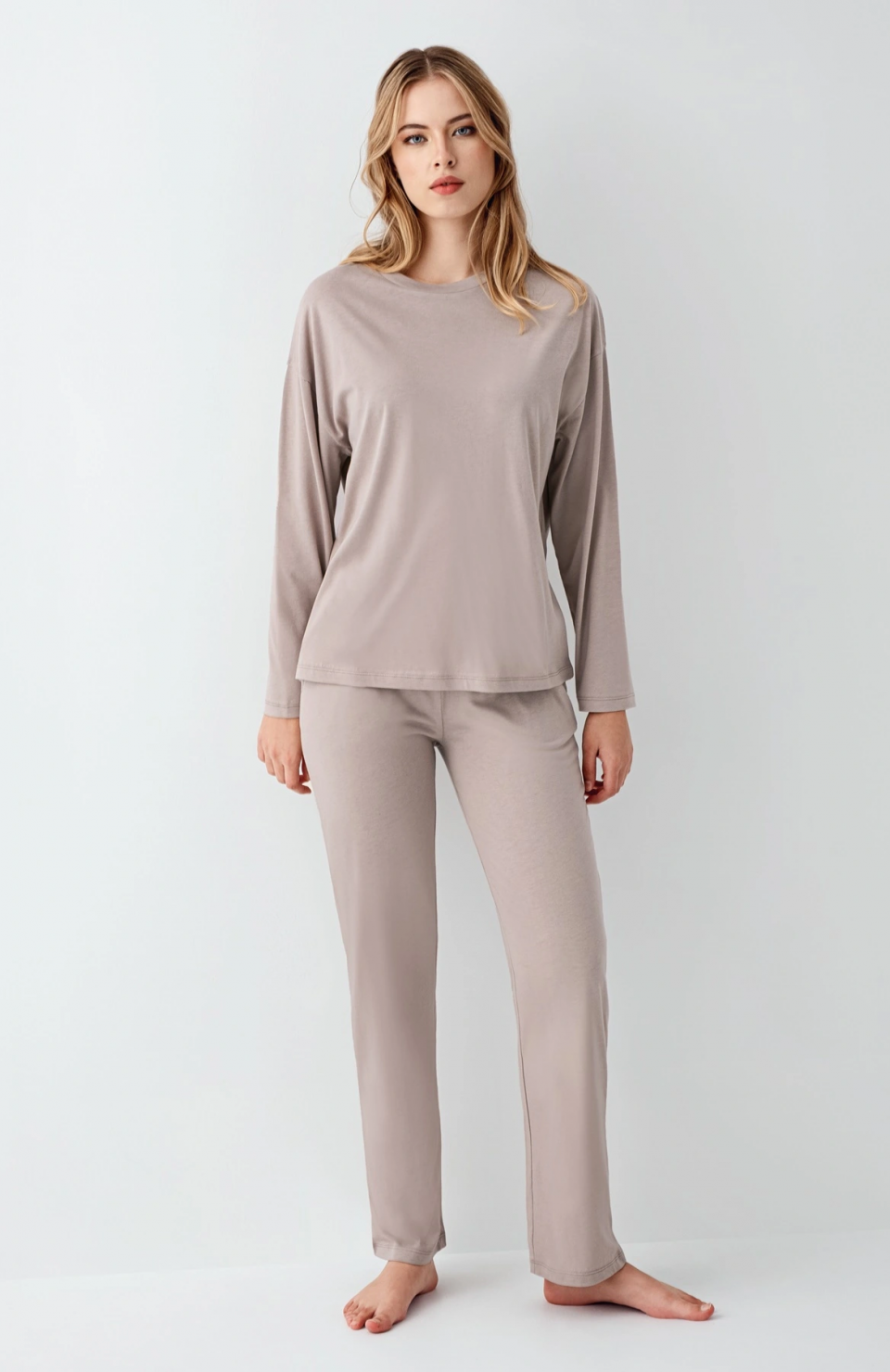 Arnetta 3407-S Kadın Uzun Kol Pijama Takım