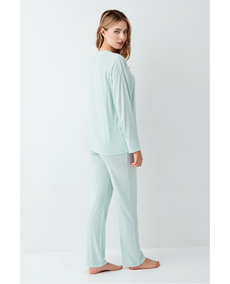 Arnetta 3407-S Kadın Uzun Kol Pijama Takım