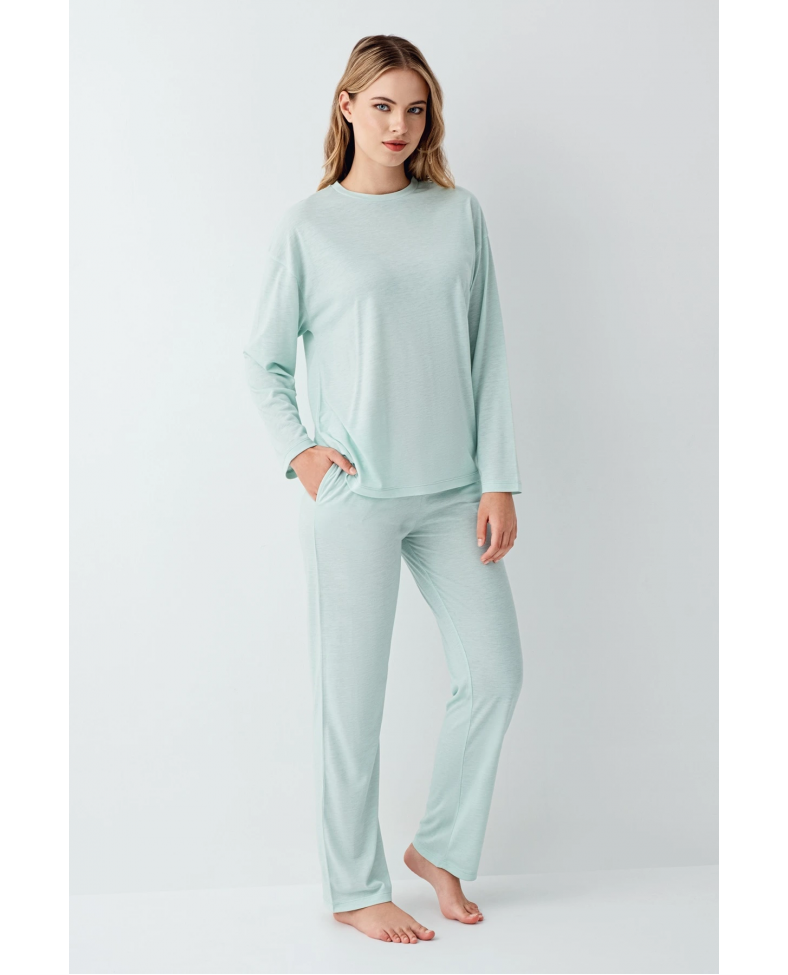 Arnetta 3407-S Kadın Uzun Kol Pijama Takım