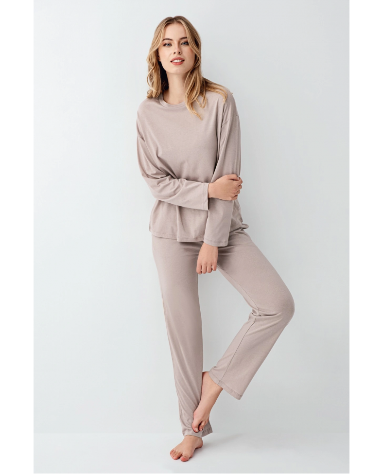 Arnetta 3407-S Kadın Uzun Kol Pijama Takım