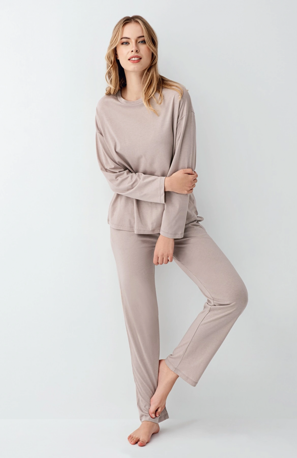 Arnetta 3407-S Kadın Uzun Kol Pijama Takım