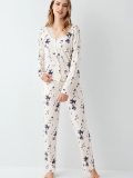 Arnetta 3410-S Kadın Uzun Kol Pijama Takım