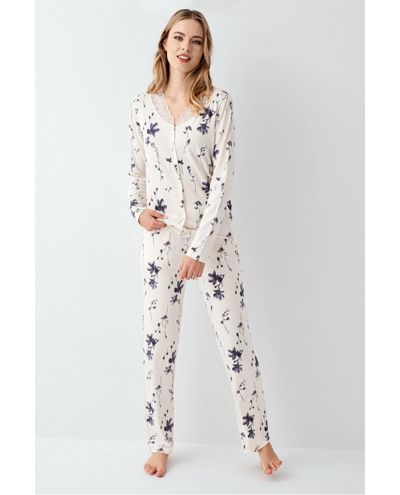 Arnetta 3410-S Kadın Uzun Kol Pijama Takım