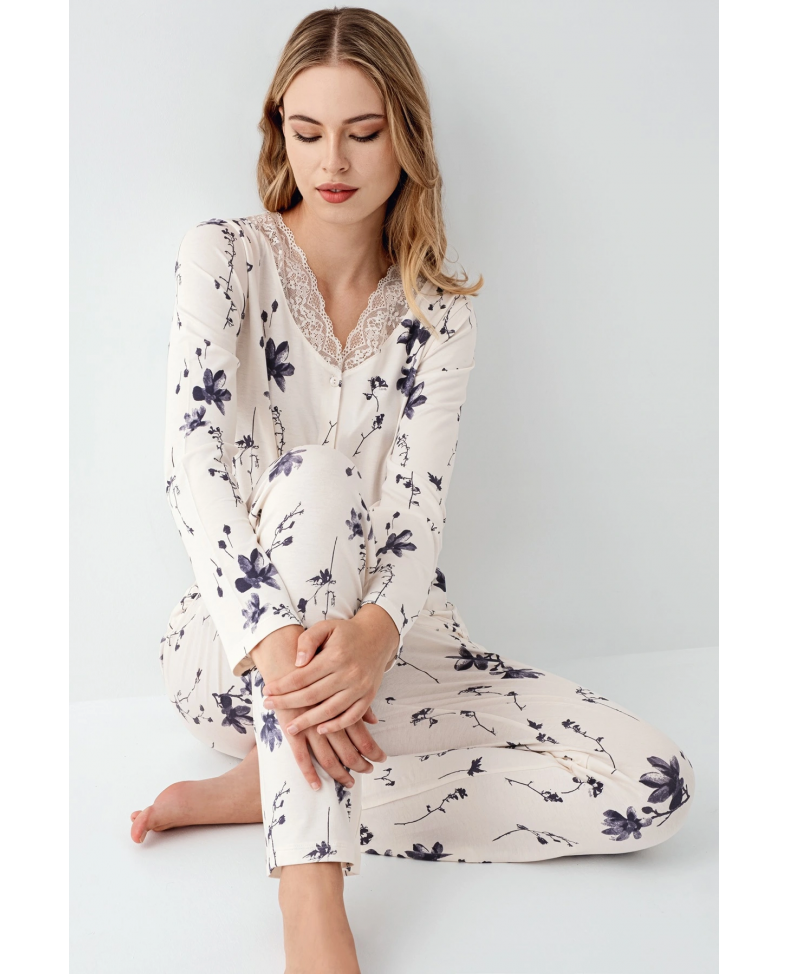 Arnetta 3410-S Kadın Uzun Kol Pijama Takım