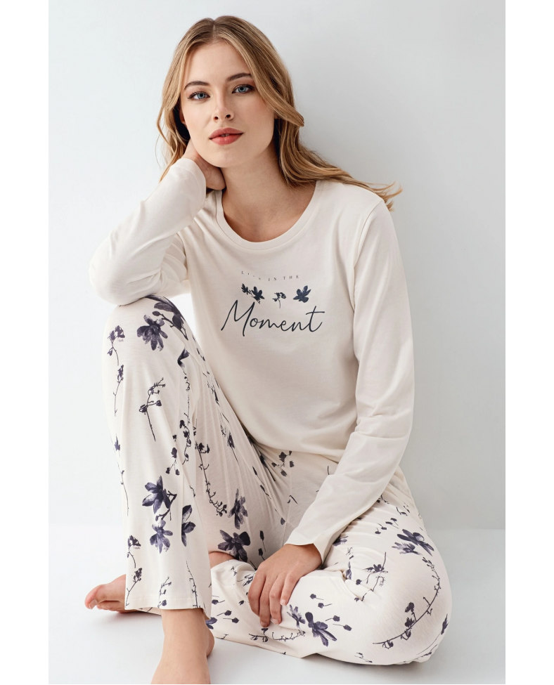 Arnetta 3411-S Kadın Uzun Kol Pijama Takım