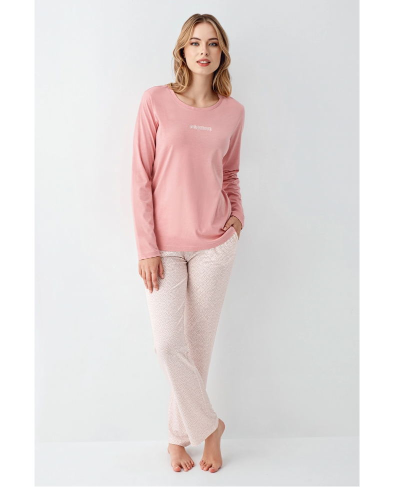 Arnetta 3417-X Kadın Battal Uzun Kol Pijama Takım