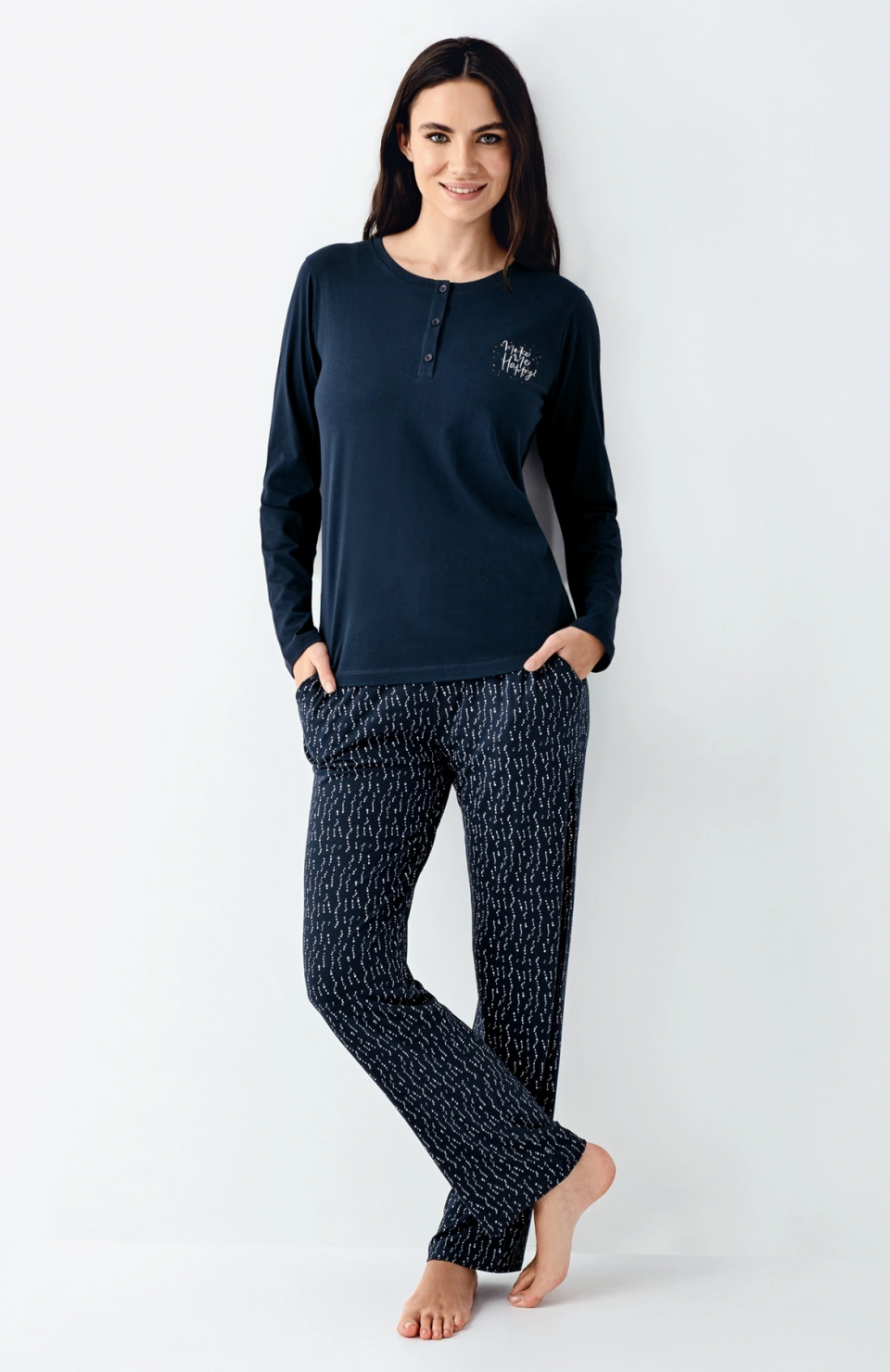 Arnetta 3429-S Kadın Uzun Kol Pijama Takım