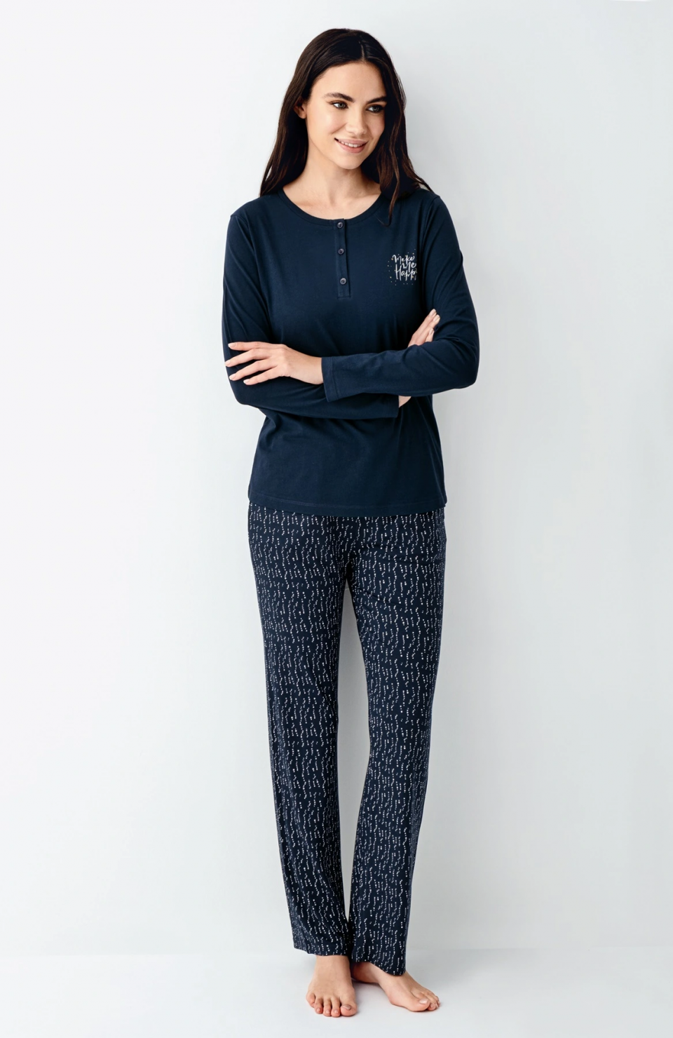 Arnetta 3429-S Kadın Uzun Kol Pijama Takım