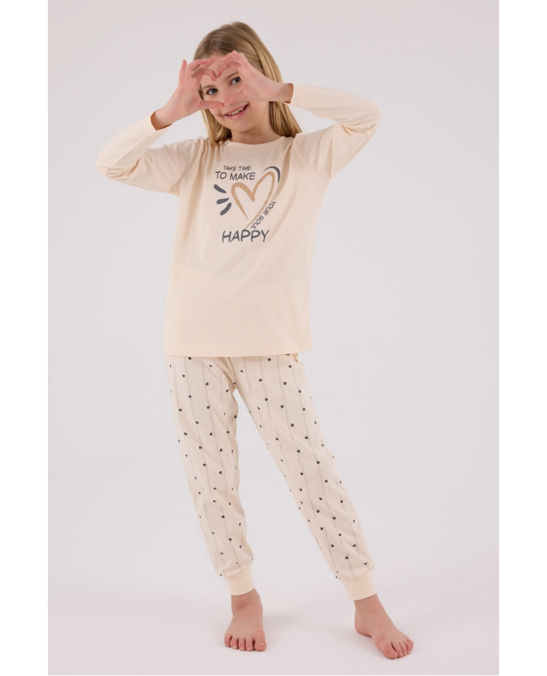 Arnetta 3434-2 Kız Çocuk Uzun Kol Pijama Takım