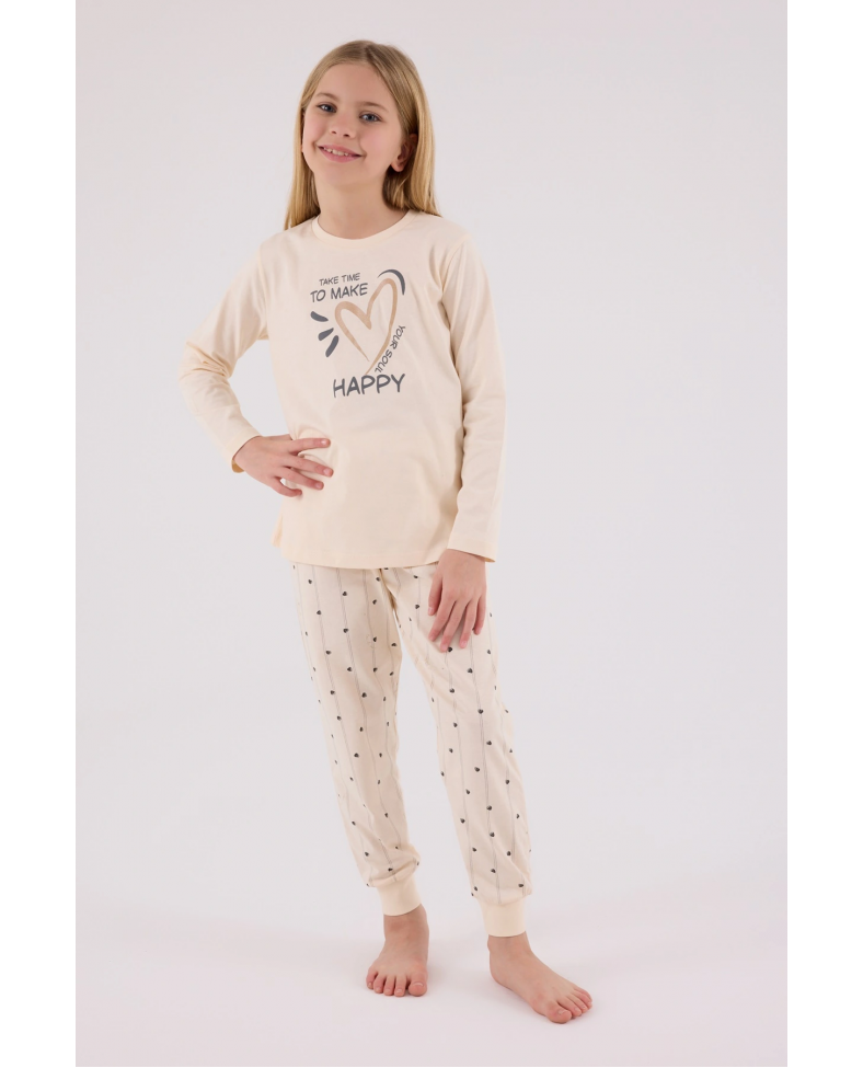 Arnetta 3434-2 Kız Çocuk Uzun Kol Pijama Takım