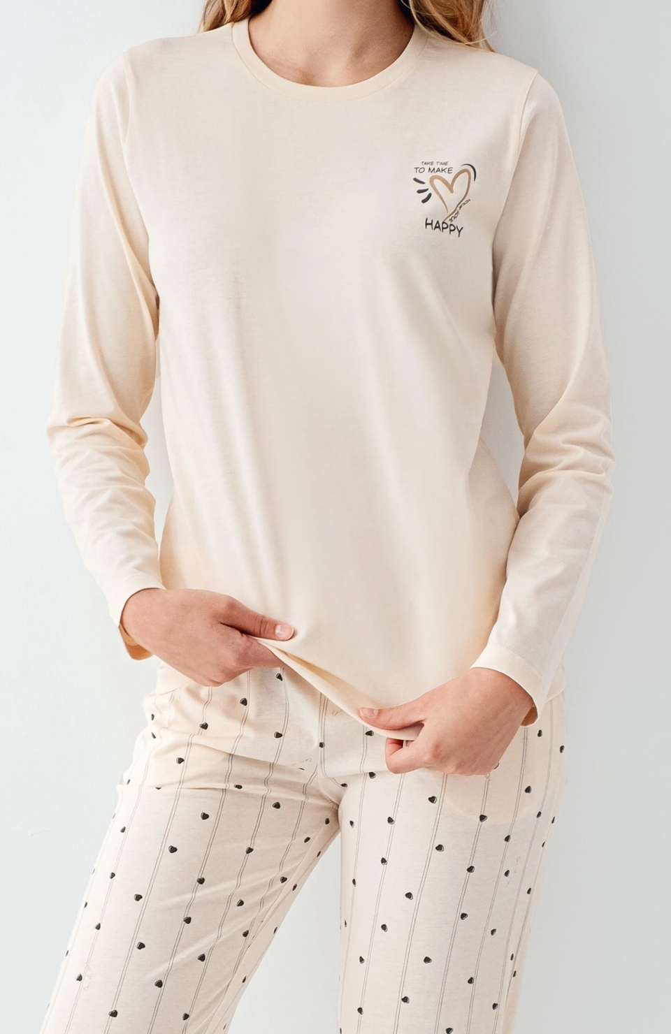 Arnetta 3434-S Kadın Uzun Kol Pijama Takım