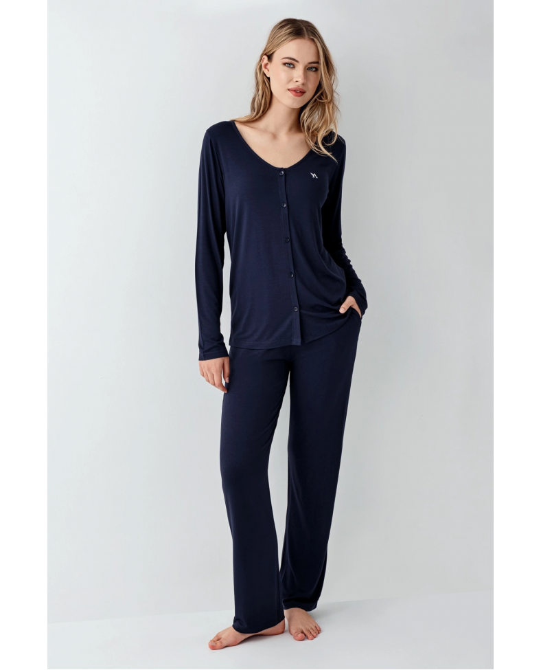 Arnetta 3460-S Kadın Uzun Kol Pijama Takım