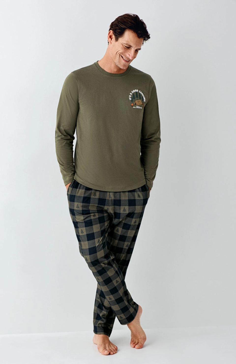 Arnetta 3500-S Erkek Uzun Kol Pijama Takım