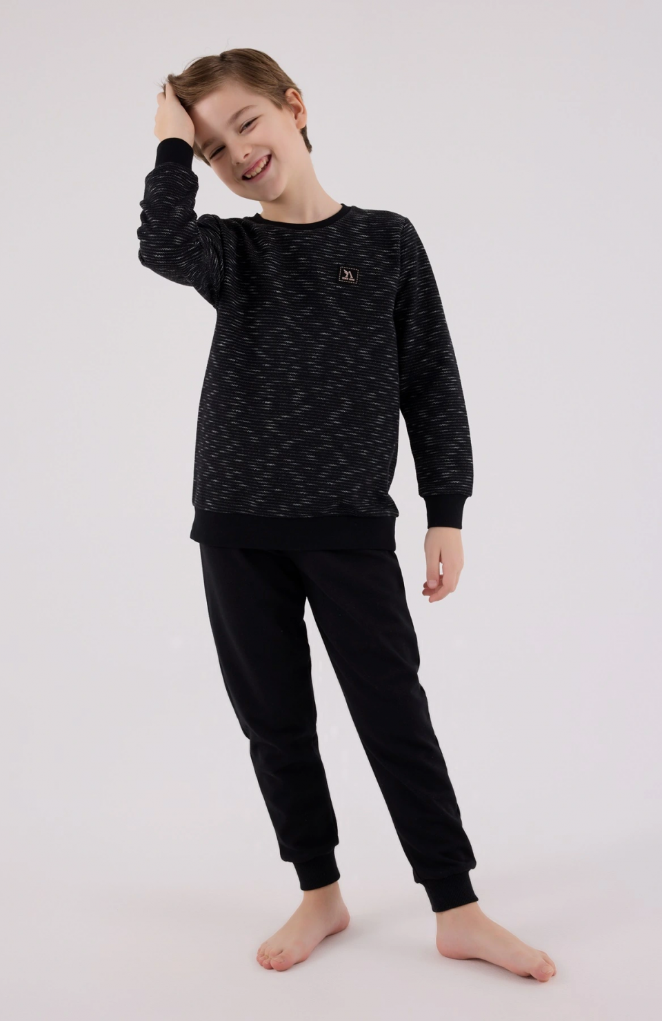 Arnetta 3504-G Erkek Çocuk Uzun Kol Pijama Takım