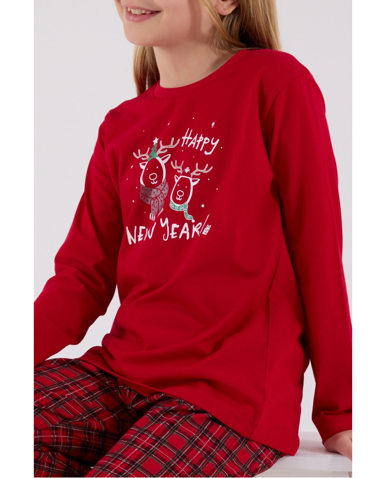 Arnetta 3514-G Kız Çocuk Uzun Kol Pijama Takım