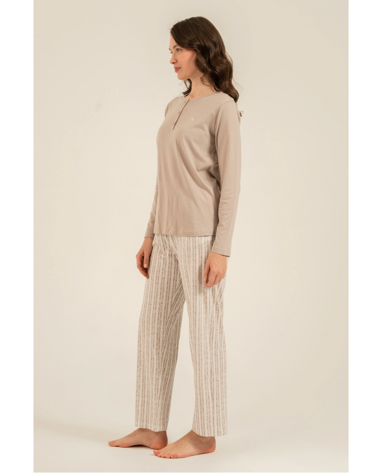 Arnetta 3779-x  Kadın Uzun Kollu Pijama Takım