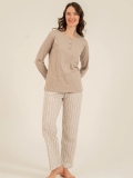 Arnetta 3779-x  Kadın Uzun Kollu Pijama Takım