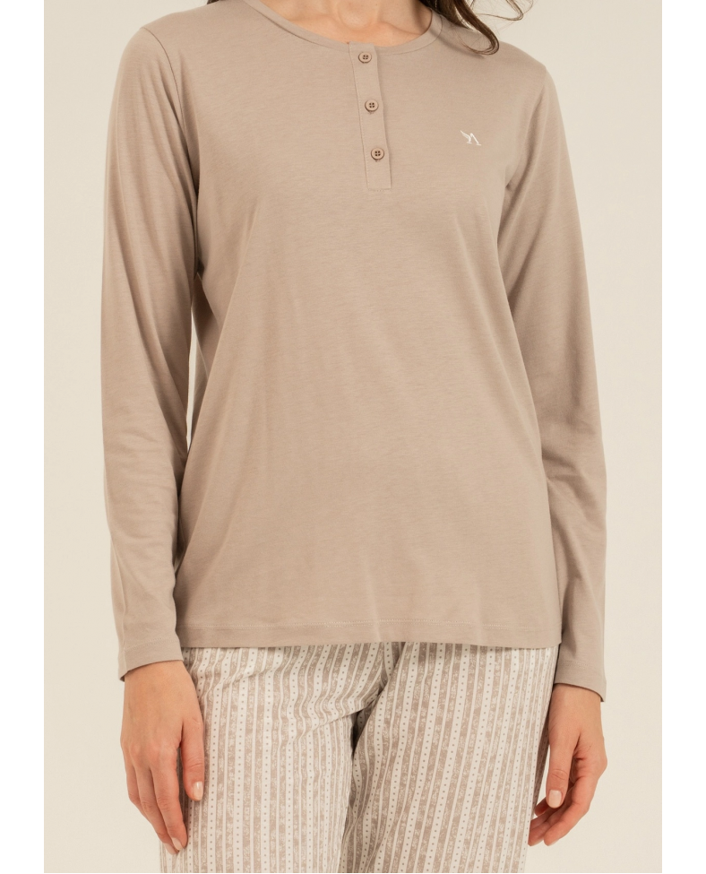 Arnetta 3779-x  Kadın Uzun Kollu Pijama Takım
