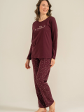 Arnetta  Ar3774-S  Kadın Uzun Kollu Pijama Takım