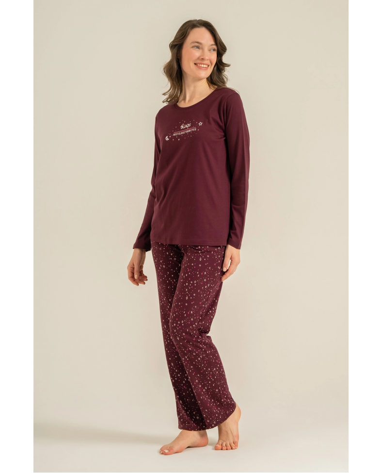 Arnetta  Ar3774-S  Kadın Uzun Kollu Pijama Takım