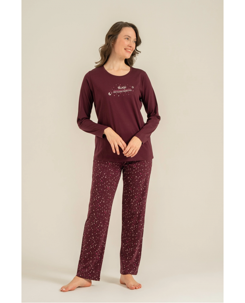 Arnetta  Ar3774-S  Kadın Uzun Kollu Pijama Takım