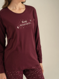 Arnetta  Ar3774-S  Kadın Uzun Kollu Pijama Takım