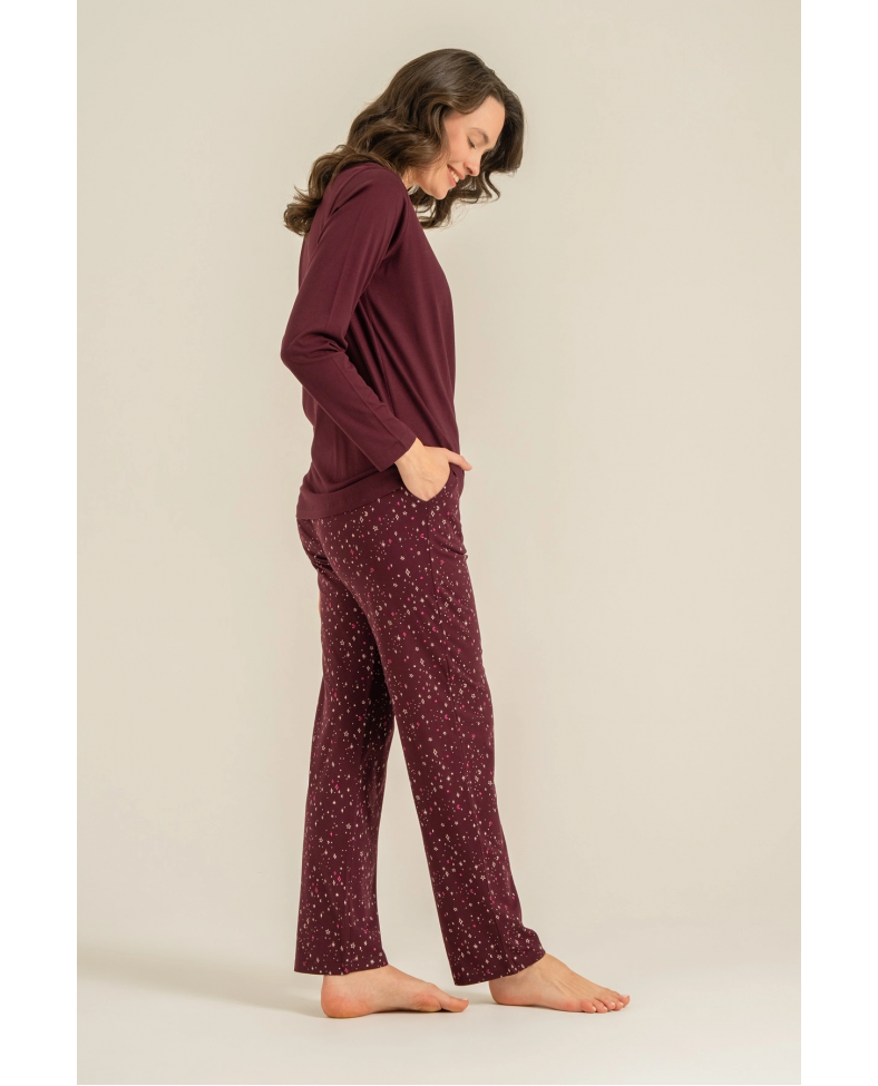 Arnetta  Ar3774-S  Kadın Uzun Kollu Pijama Takım