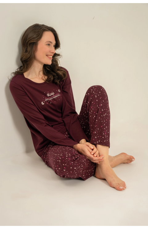 Arnetta  Ar3774-S  Kadın Uzun Kollu Pijama Takım