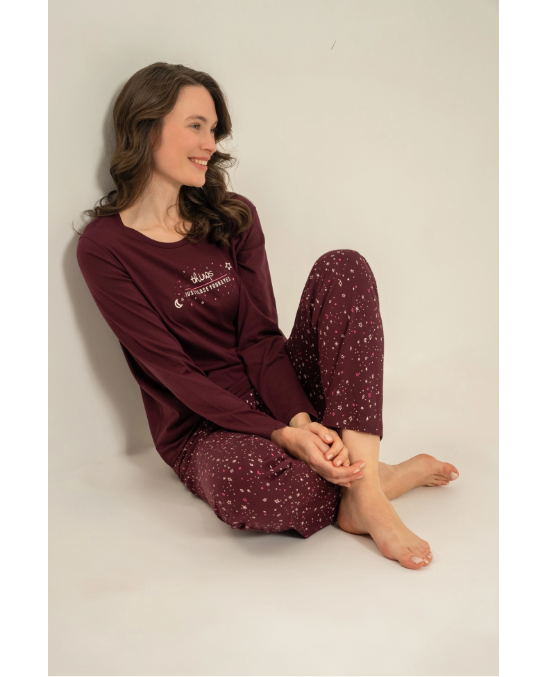 Arnetta  Ar3774-S  Kadın Uzun Kollu Pijama Takım