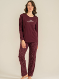 Arnetta  Ar3774-S  Kadın Uzun Kollu Pijama Takım