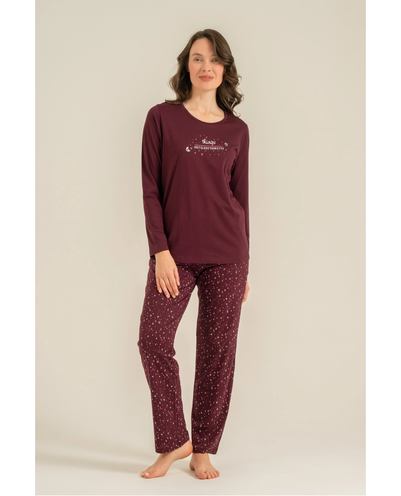Arnetta  Ar3774-S  Kadın Uzun Kollu Pijama Takım