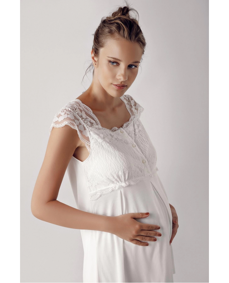 Artış 13200 Bayan Kısa Kol Lohusa Pijama Takımı