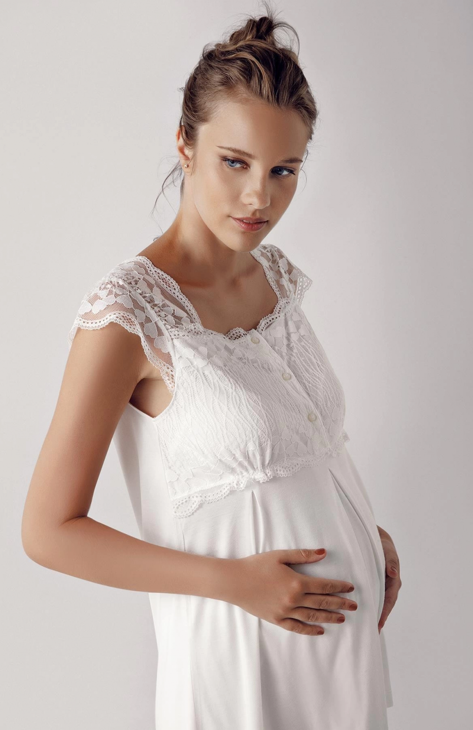 Artış 13200 Bayan Kısa Kol Lohusa Pijama Takımı