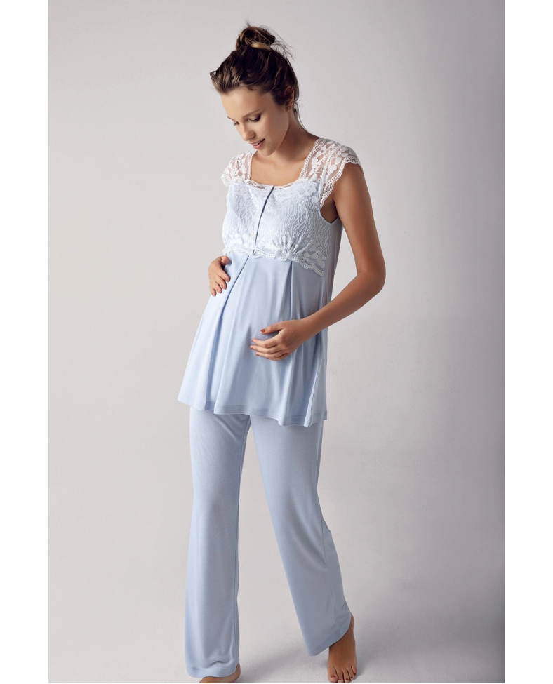 Artış 13200 Bayan Kısa Kol Lohusa Pijama Takımı