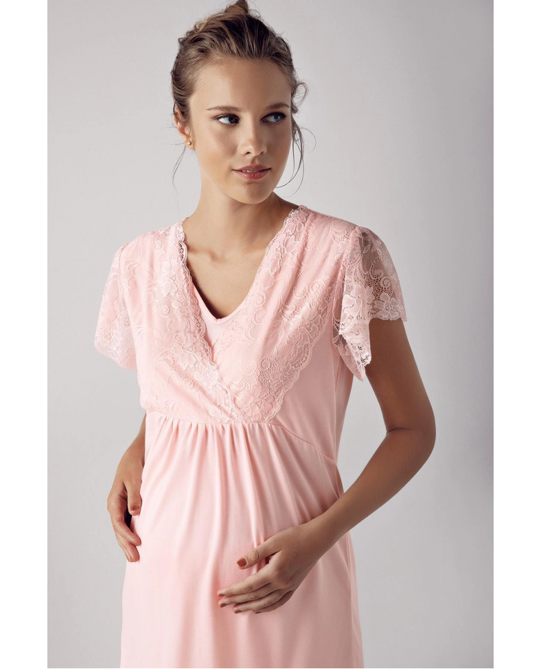 Artış 13208 Bayan Kısa Kol Lohusa Pijama Takımı