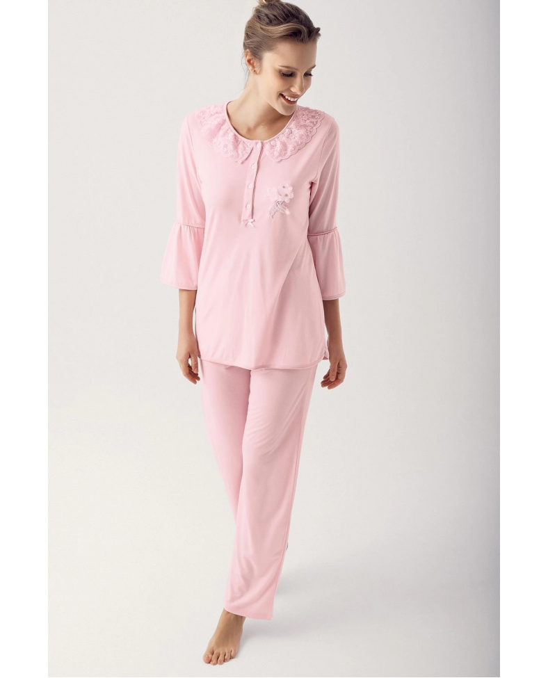 Artış 14200 Bayan Uzun  Kol Pijama Takımı