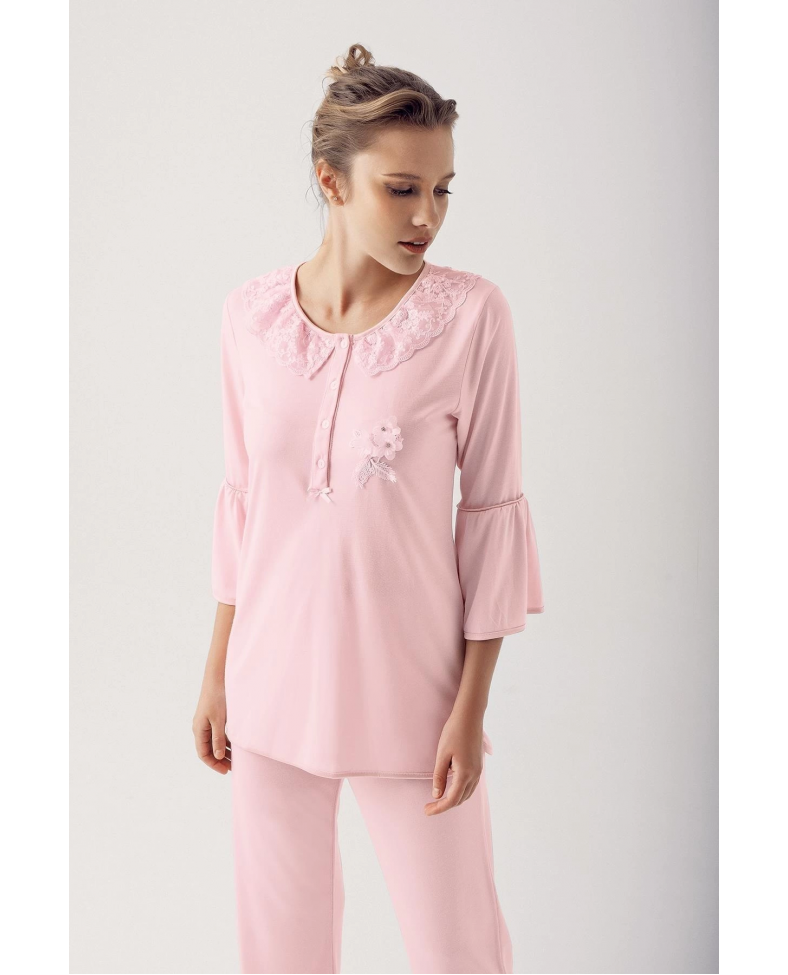 Artış 14200 Bayan Uzun  Kol Pijama Takımı