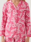 Barbie 1767-G Kız Çocuk Garson Gömlek Pijama Takımı